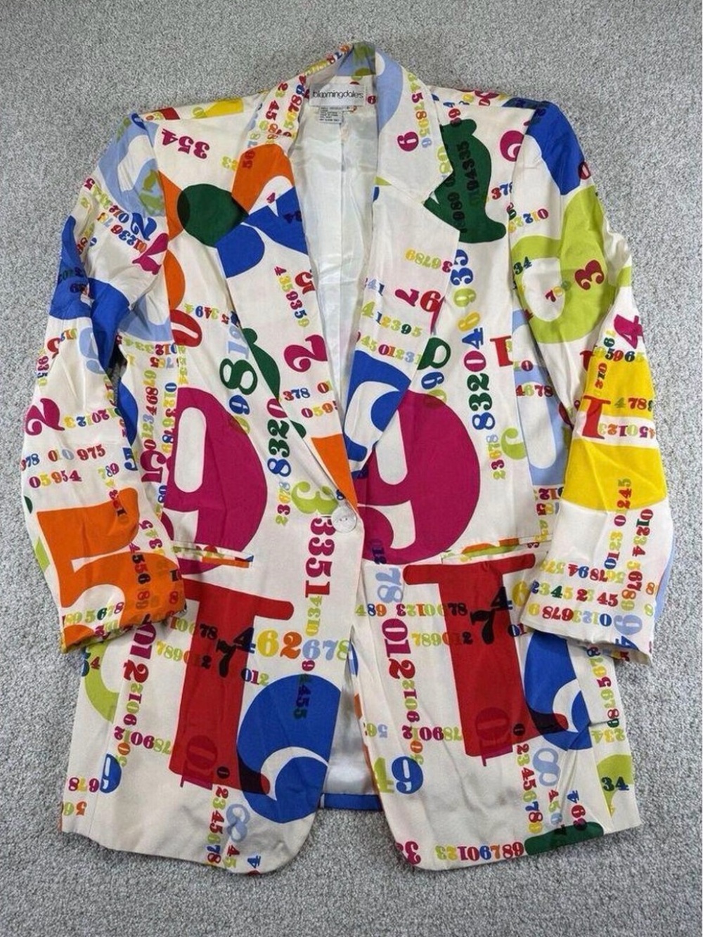 Vintage 100% Silk Bloomingdale’s Blazer